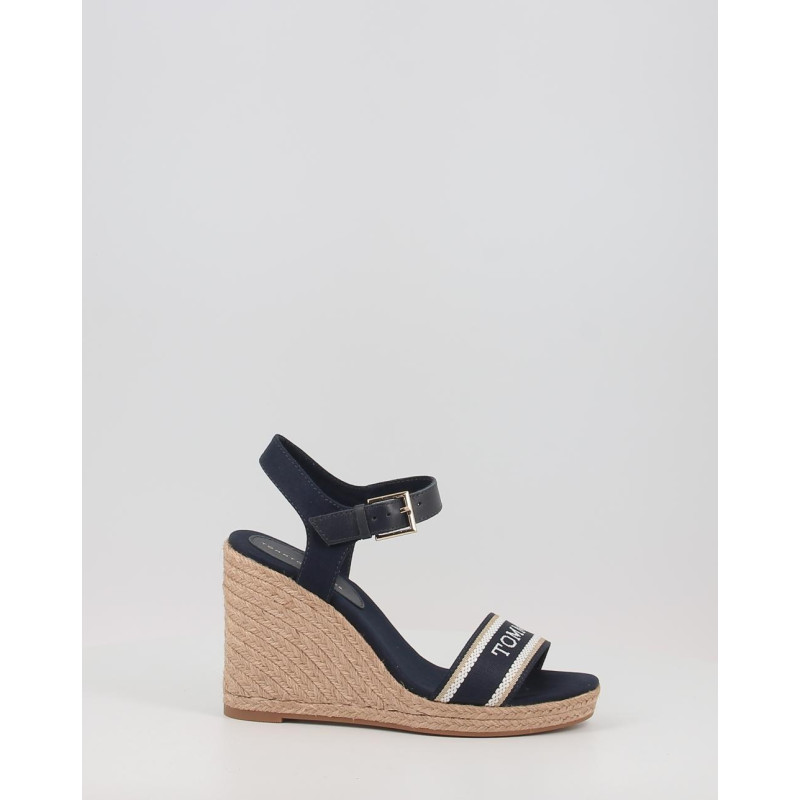 MONO WEBBING HIGH WEDGE SANDAL