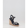 MONO WEBBING HIGH WEDGE SANDAL