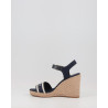 MONO WEBBING HIGH WEDGE SANDAL