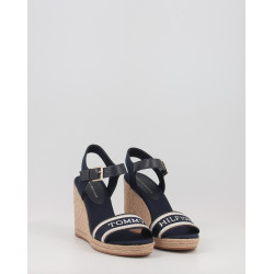MONO WEBBING HIGH WEDGE SANDAL