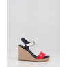 STRIPES WEDGE SANDAL