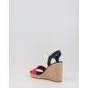 STRIPES WEDGE SANDAL