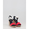 STRIPES WEDGE SANDAL
