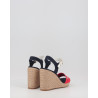 STRIPES WEDGE SANDAL