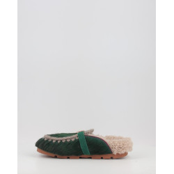 WINTER BIO SLIDE LONG HAIR PONYSKIN LETTER LOGO