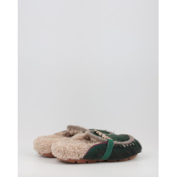 WINTER BIO SLIDE LONG HAIR PONYSKIN LETTER LOGO