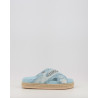 CRISS CROSS ROPE SANDAL PAINTED DENIM