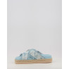 CRISS CROSS ROPE SANDAL PAINTED DENIM