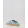CRISS CROSS ROPE SANDAL PAINTED DENIM