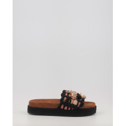 MONOBAND ROPE SANDAL FRINGES BIG LETTER LOGO