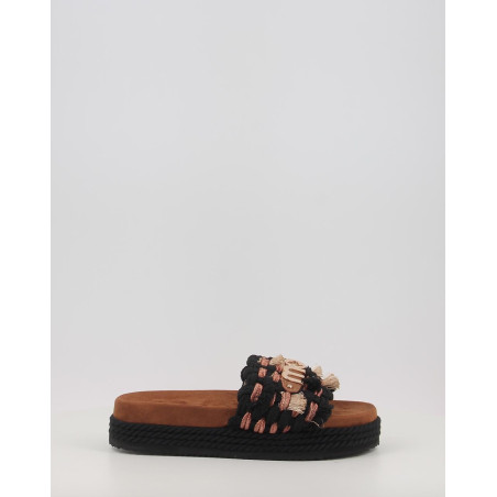 MONOBAND ROPE SANDAL FRINGES BIG LETTER LOGO