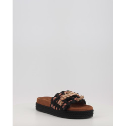 MONOBAND ROPE SANDAL FRINGES BIG LETTER LOGO