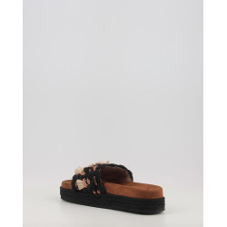 MONOBAND ROPE SANDAL FRINGES BIG LETTER LOGO