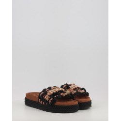 MONOBAND ROPE SANDAL FRINGES BIG LETTER LOGO