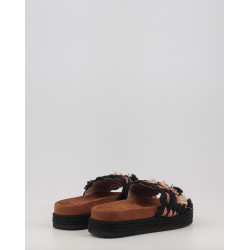 MONOBAND ROPE SANDAL FRINGES BIG LETTER LOGO