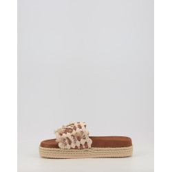 MONOBAND ROPE SANDAL FRINGES BIG LETTER LOGO