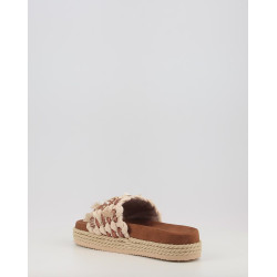 MONOBAND ROPE SANDAL FRINGES BIG LETTER LOGO