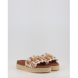 MONOBAND ROPE SANDAL FRINGES BIG LETTER LOGO
