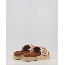 MONOBAND ROPE SANDAL FRINGES BIG LETTER LOGO